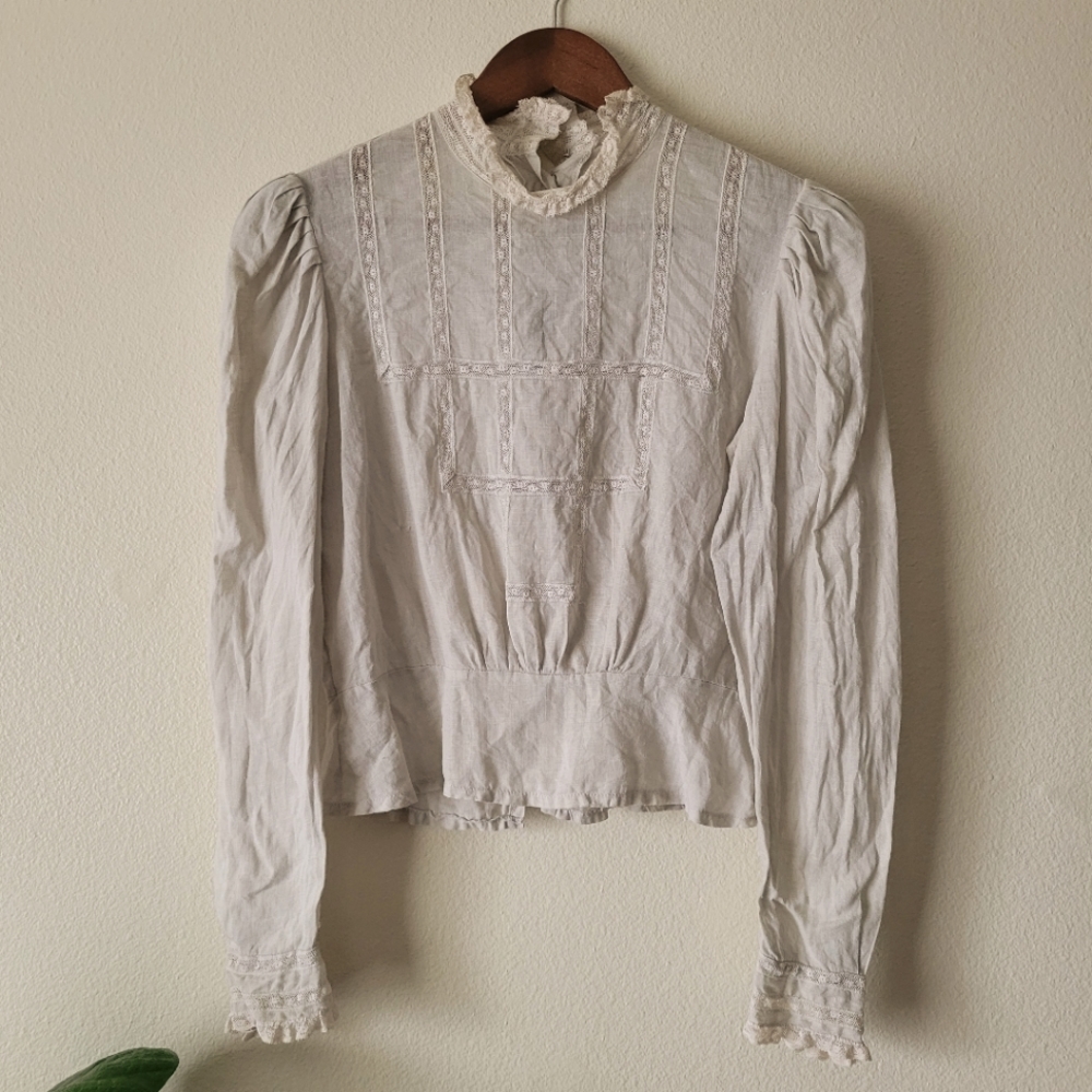 Cloak of many colours linen blouse